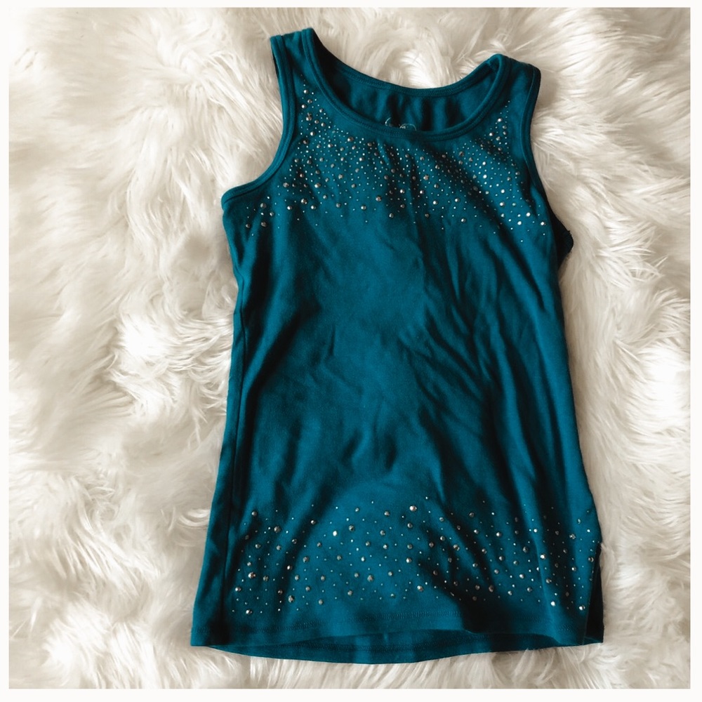 Justice girls rhinestoned  tank top